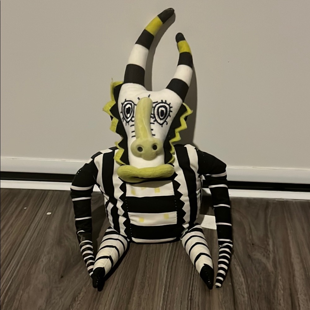 Striped Black and White Plush Creature from The Lion King musical